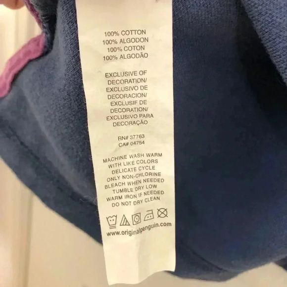 Penguin Polo Shirt Blue Size Large - Picture 8 of 16